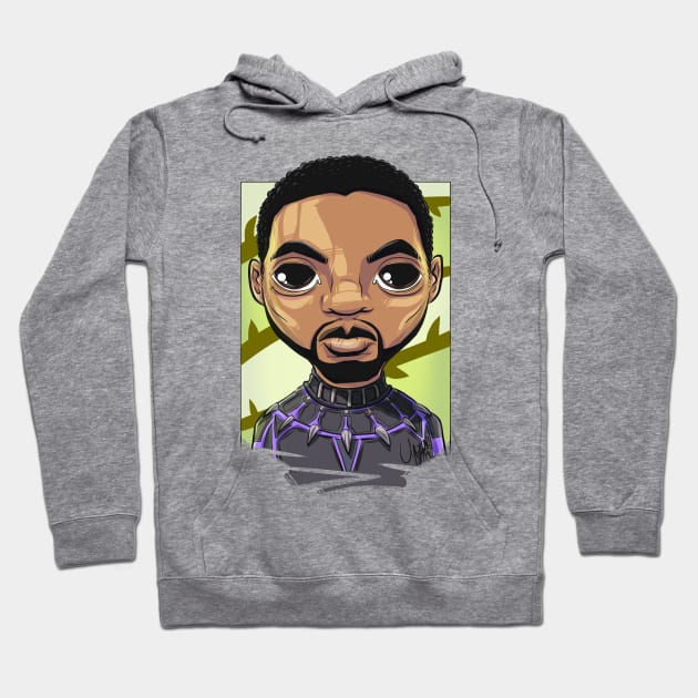 Pop Culture Caricature #5 - Black Panther Hoodie by yazgar